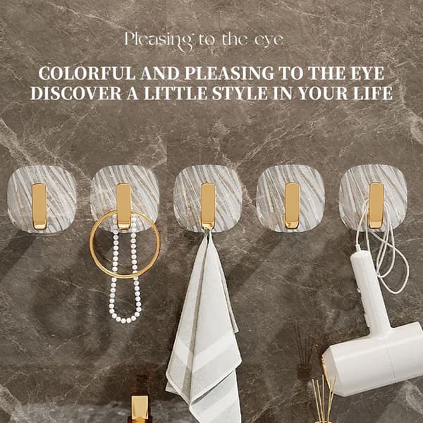 High-grade Platinum Hooks for Home Use Large Load-bearing Hanging Hooks for Bathroom Kitchen
