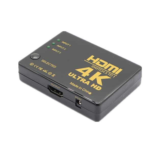 HDMI-switch 3 ind 1 ud 4k*2k HDMI 3-vejs 1 HDMI-switch 3 ind 1 ud