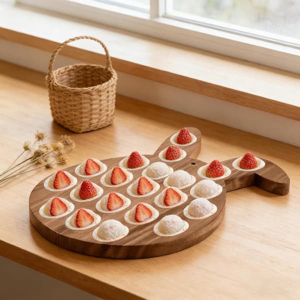 Fylt eggbrett påske snacksskål hare med 21 rom -