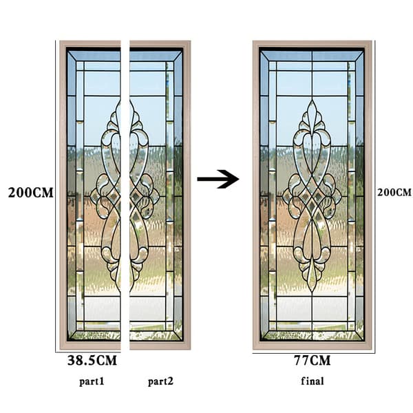 (38,5*200cm*2st) 3D-effekt plakat dørklistremerke 22