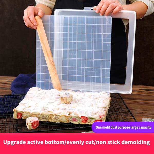 Nougat Baking Tray Confectionery Tool Rectangular Cake Molds Plastic Nougat Mold