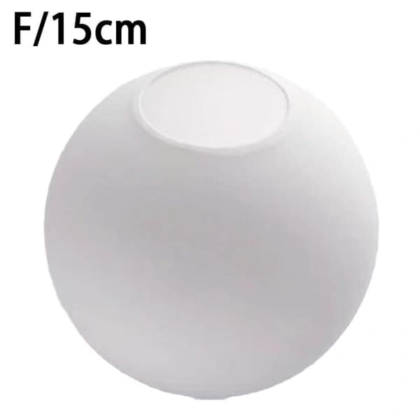 Opaque White Glass Dome Lampshade Replacement Shade 15cm One-size