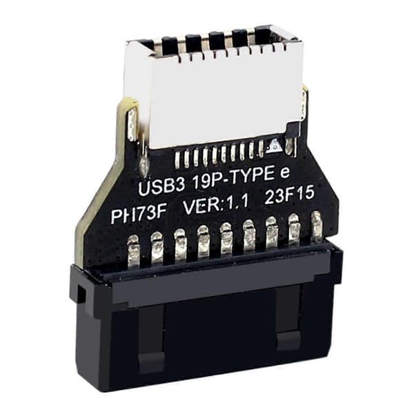 USB3.0 19Pin/20Pin til TYPE-E Konverter Adapter Chassis Frontpanel TYPE C Plug-in Port til Computer Bundkort