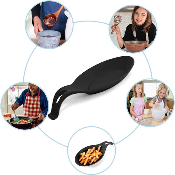 Silicone Spoon Rest, Silicone Kitchen Spoon Holder, Silicone, ZQKLA