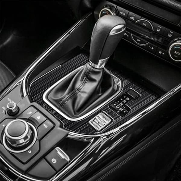 Bilgiret panel i rustfritt stål, sentral girskifterkontrollpanel, interiørmodifikasjon for CX9 -9 2022+ RHD