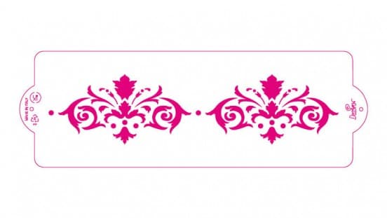 Decora Kakestencil 10 x 30 cm Rosa Pink