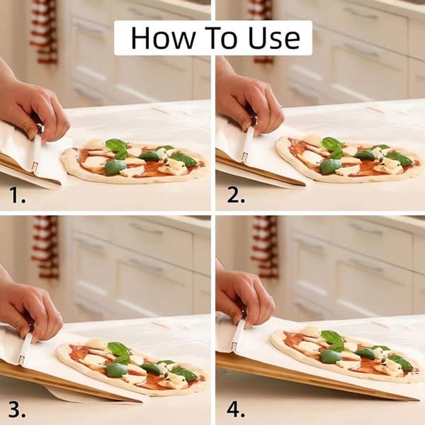 Pizzaspade med non-stick pizzaoverføring 45x20cm