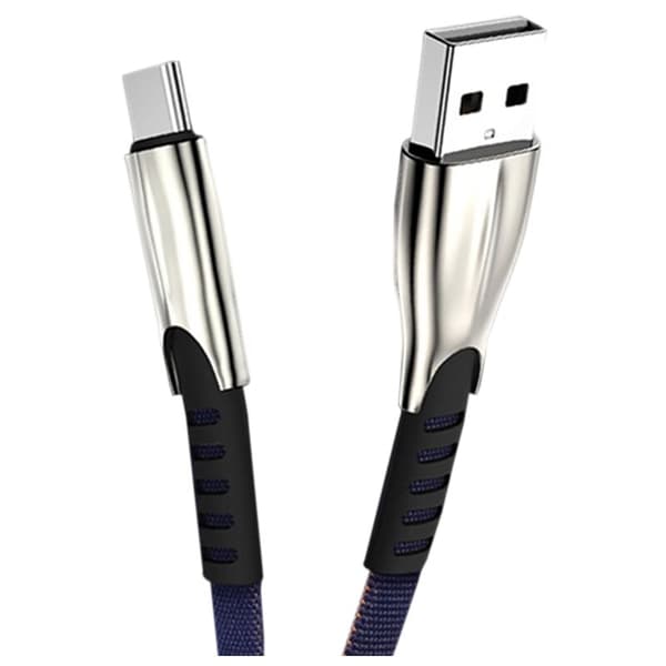 USB C -latausdatakaapeli USB Type C -kaapelille S8 S9 S10 Super Charge (sininen)