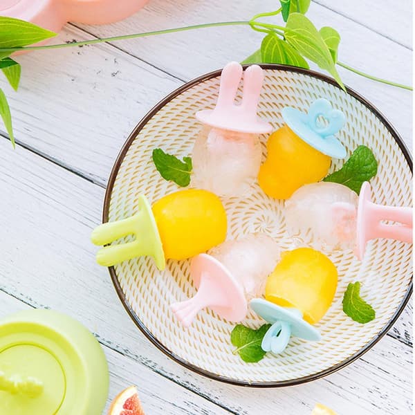 Silikoneisform til ispinde, isform til at lave din egen frugtpuré, budding og yoghurt