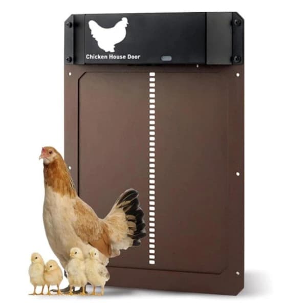Automatic Chicken Coop Door Solar Powered Opener With Light Sensor Full Aluminum Waterproof For Chickens Ducks Geese