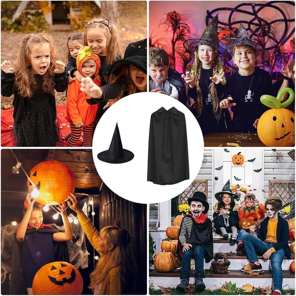 Halloween-kappe 140 cm, åndbar, til unge og voksne -