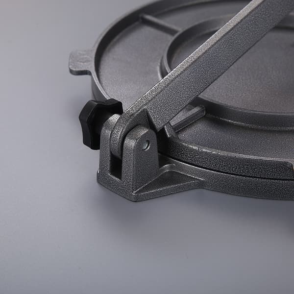 Folding 6 inch Uncoated Aluminum Thick Dough Press Tortilla