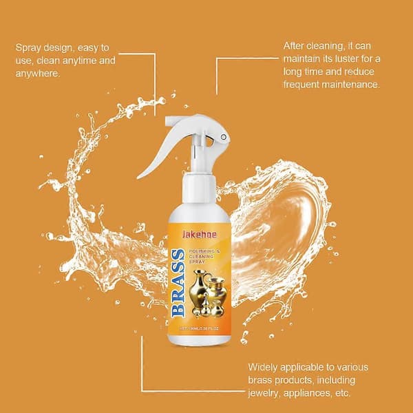 Messingpoleringsspray er specielt formuleret til hurtigt at fjerne oxidation og genoprette den originale glans på messingoverflader