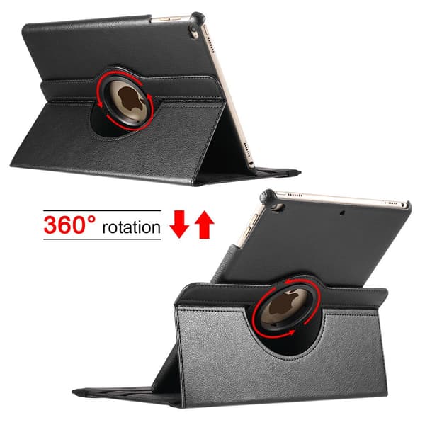 360-graders etui iPad 9.7 6. generation (2018) Sort