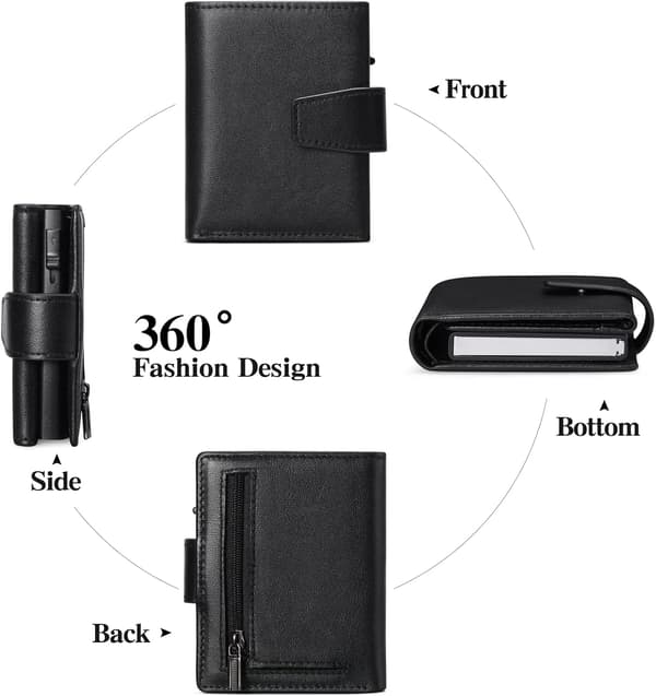 Card Holder with Coin Pocket | Protective Wallet for Men