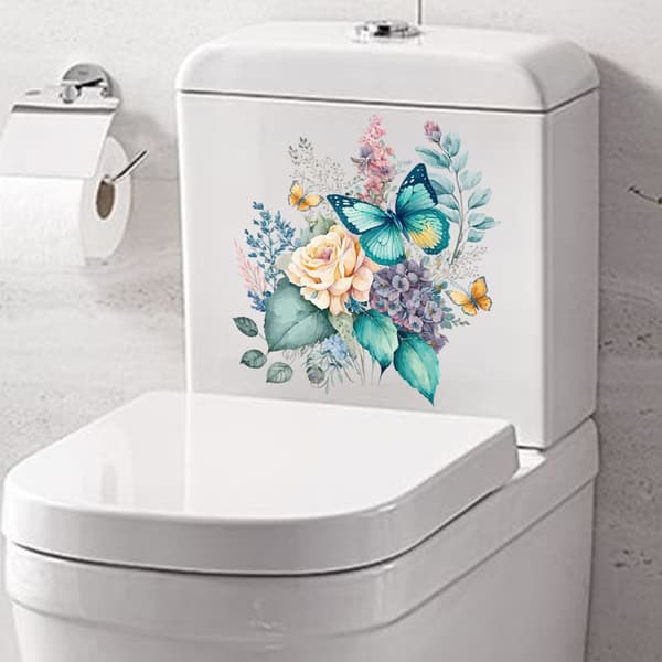 WC-istuimen tarra, 5 kpl WC-seinätarra, WC-tarrat
