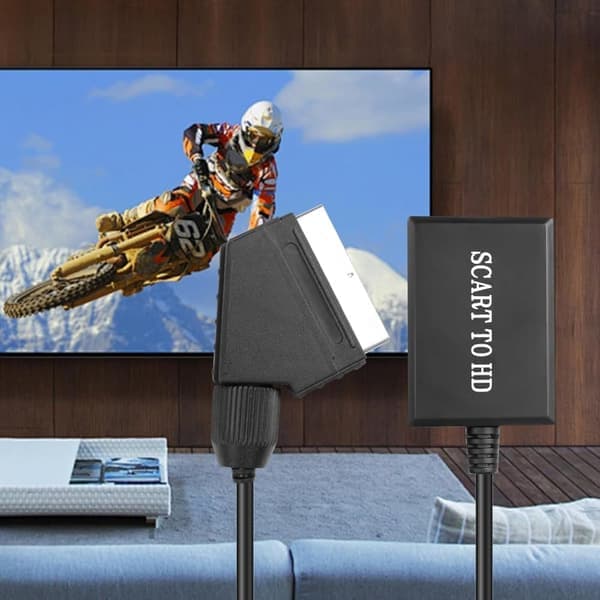 SCART til HDMI-konverter, 1080p-konvertering med lyd- og videounderstøttelse