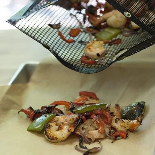 2 Grillposer, Netposer til Grillning Sort 24*14cm 24*14cm