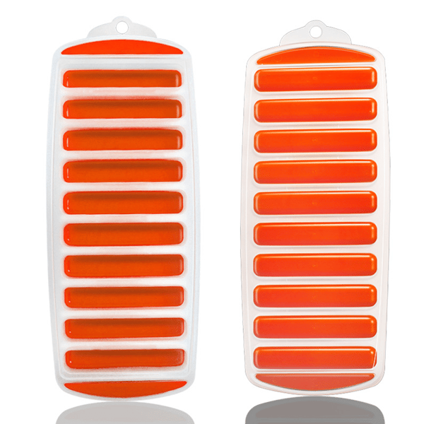 Isforme 2-pak lineær form, orange