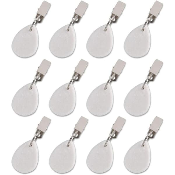 12-pack Tablecloth Weights, Robust Teardrop Tablecloth Holders with Metal Clips for Patio Tables, Picnics, Garden Flags