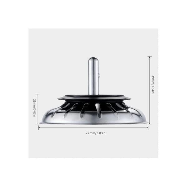 Vaskesil, Vaskesil Propfilter, Rustfri Vaskeafløb til Dit Køkken Badeværelse - Diameter 80mm (2-pak)