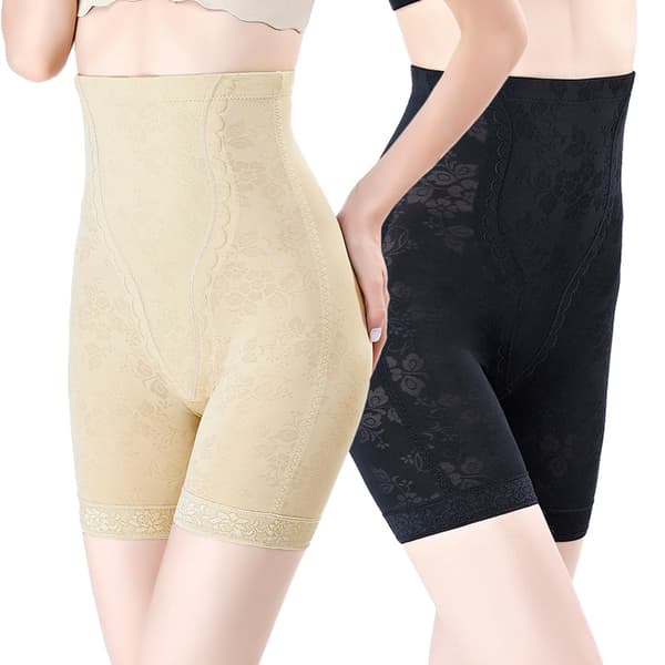Formende Shapewear-shorts for kvinner, magekontroll, høy midje