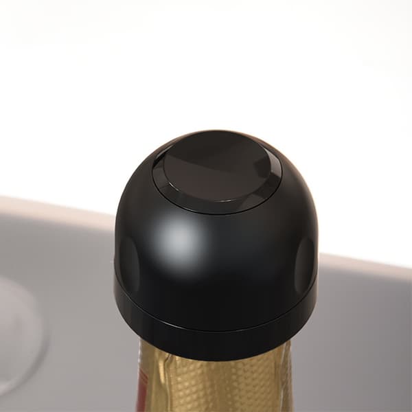 Samppanjakorkki - Tyhjiötiiviste - Musta korkki Champagne konservering