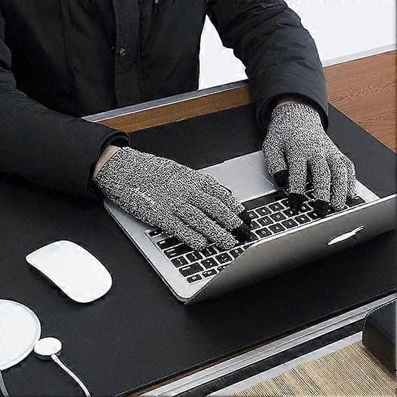 Vinterhandsker til mænd og kvinder, varme handsker med touchskærm og blødt termisk strikket for, elastisk manchet
