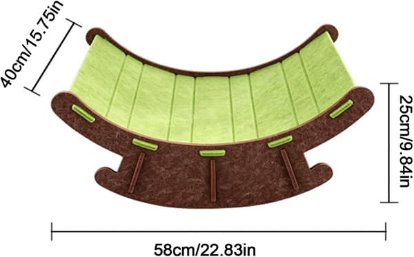 Katteklore seng 57,9 x 39,9 x 24,9 centimeter pustende -