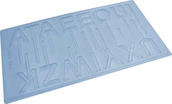 Pralineforme Bogstavslikkepinde - Chokoladeform - BWB 9924 Transparent