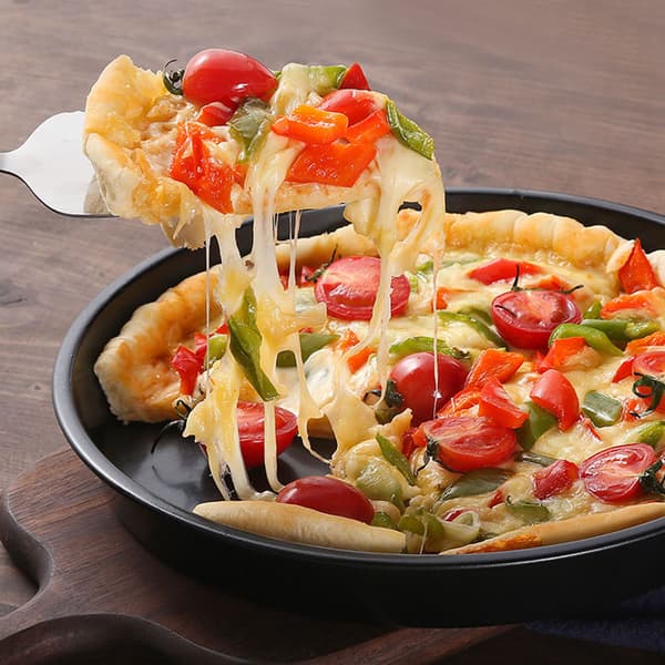 8-inch Carbon Steel Stainless Pizza Pan for Baking