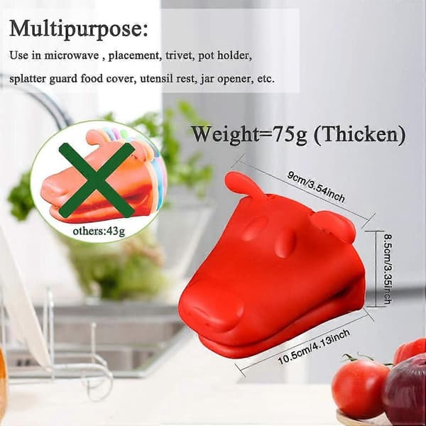 Mini Pot Holders Gloves - BPA-free Silicone, Heat Resistant, Cooking Pot Holders Potholder for Kitchen Cooking & Baking [db]