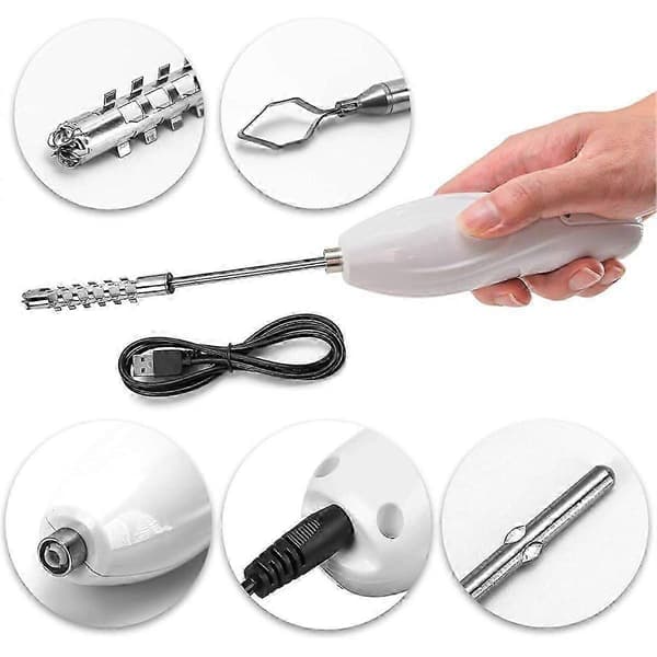 Corer Portable Vegetable Corer Cordless, Electric Scraping Machine with 2 Cutters, Stainless Steel