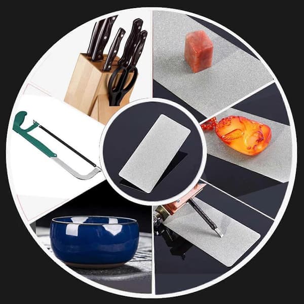 Thin Diamond Sharpening Stone Polishing Stone Compatible with Sharpening Tools, Molds and Metal Parts - 2500 Grit