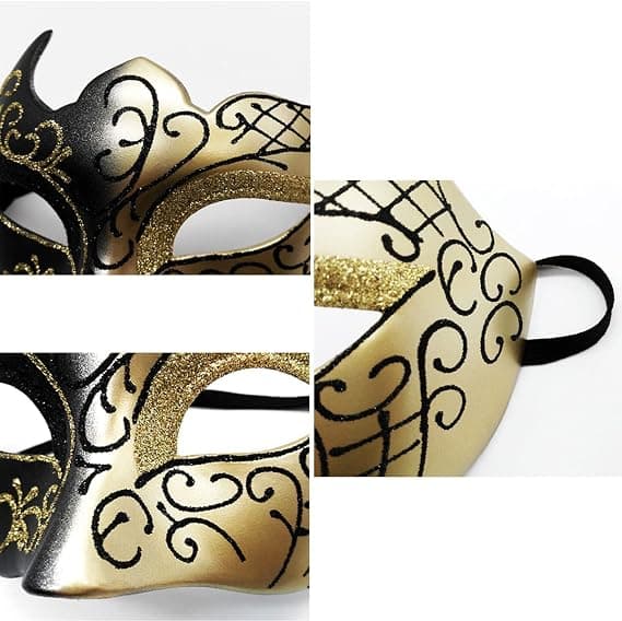 Venetiansk maske til Cosplay, Karneval, Temafest, f DXGHC