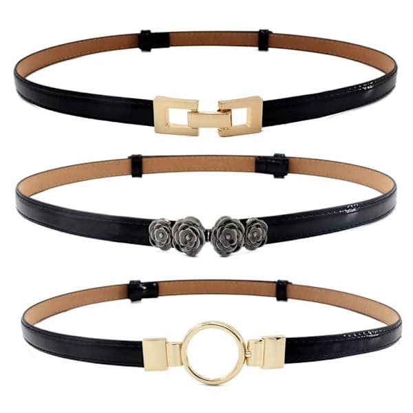 Elastisk tynt metallbelte med spenne for midjen 06 06 06
