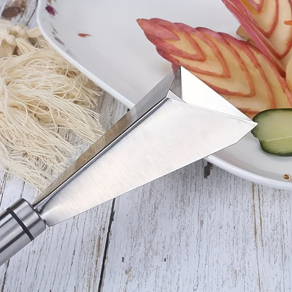 Triangular Stainless Steel Fruit and Vegetable Carving Knife for Platter Decoration DIY