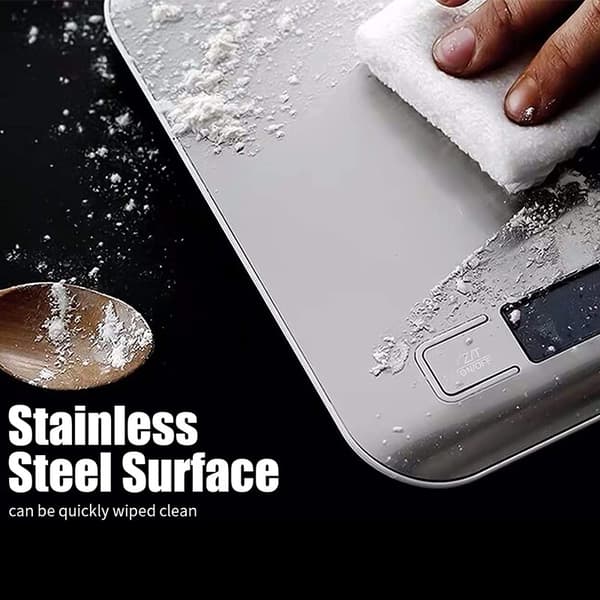 Home Electronic Scale Bake Kitchen Scale Stainless Steel Flat F