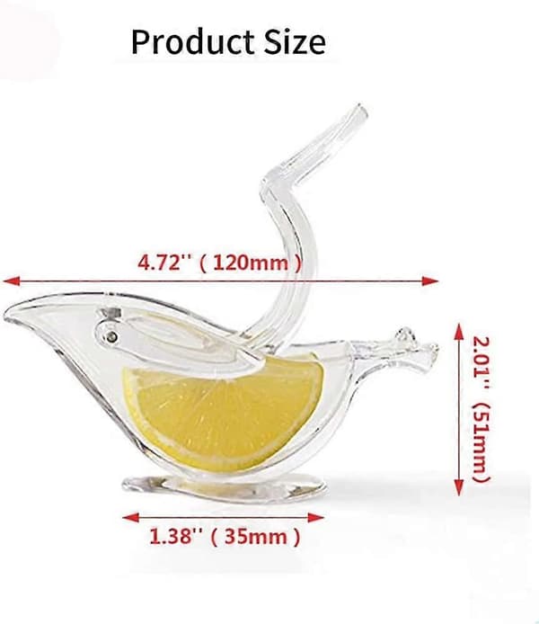 2-pack Lemon Squeezers, Acrylic Lemon Squeezer, Boat-Shaped Manual Lemon Squeezer for Slices