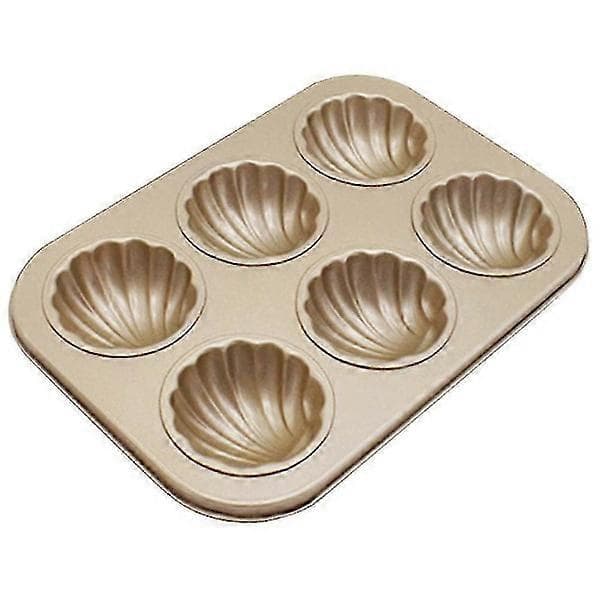 Non-Stick 6-hulls skallformet sjokoladebakeform