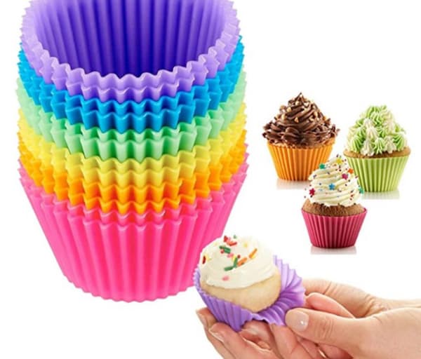 Genanvendelige og non-stick silikonebageforme, muffinforme