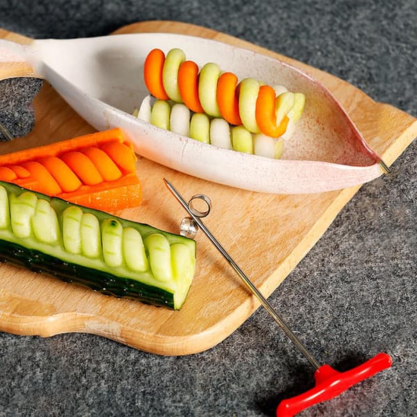 St Spiralizer Grønnsakskutter, Spiralizer Fruktskærer, Spiralizer Grønnsakskutter, Rustfri Fruktskærer, Kreativ Spiralizer Blomsterskjærer