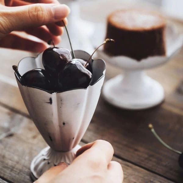 Metallserveringsbricka Vit Displaybricka Dessert Frukttårta Mellanmål Hög Platta Fest Bröllopsdekor B