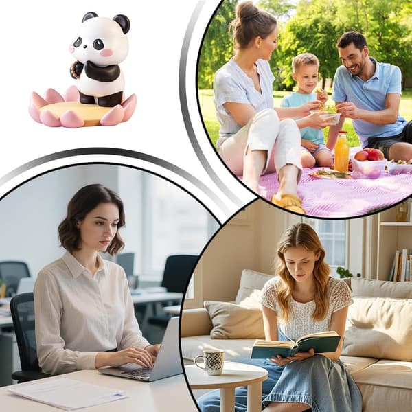 Panda telefonholder harpiks dyrepynt til hjemmet -