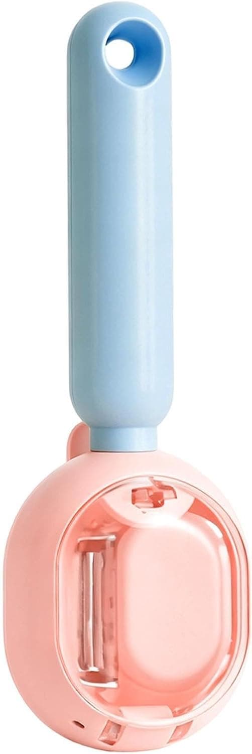 Grønnsaksskreller med oppsamlingsbeholder multifunksjonell ergonomisk avtakbar rosa - Rosa