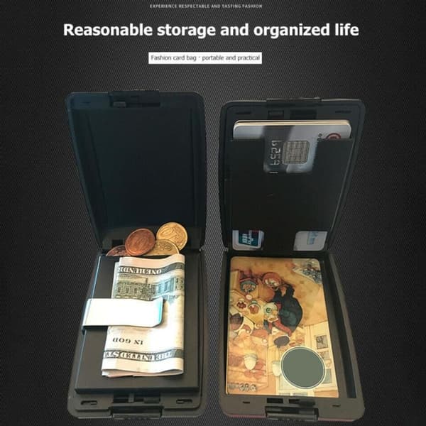 Aluminum Wallet, Credit Card Case, RFID Protection, Document Storage