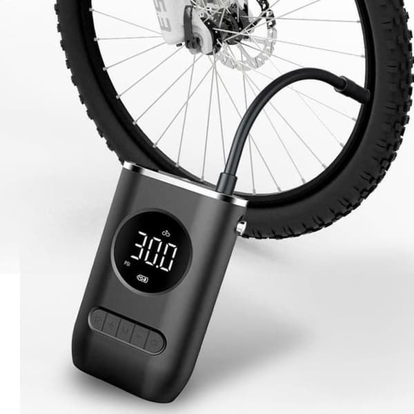 Elektrisk cykelpump, portabel batterikompressor, motorcykelpump