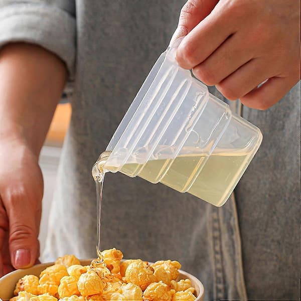Layered Measuring Cup | 250ml Graduated Measuring Cup, Scoop for Measuring Coffee, Leak-Proof Kitchen Measuring Cups