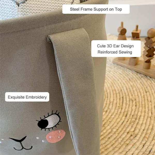 (Dolls) Children's Foldable Laundry Basket Thick Fabric Storage Basket A