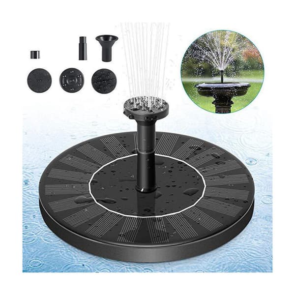 Solar springvand 16 cm solcelle springvand vandpumpe udendørs have klassisk rund vand flydende vandlandskab bad bad